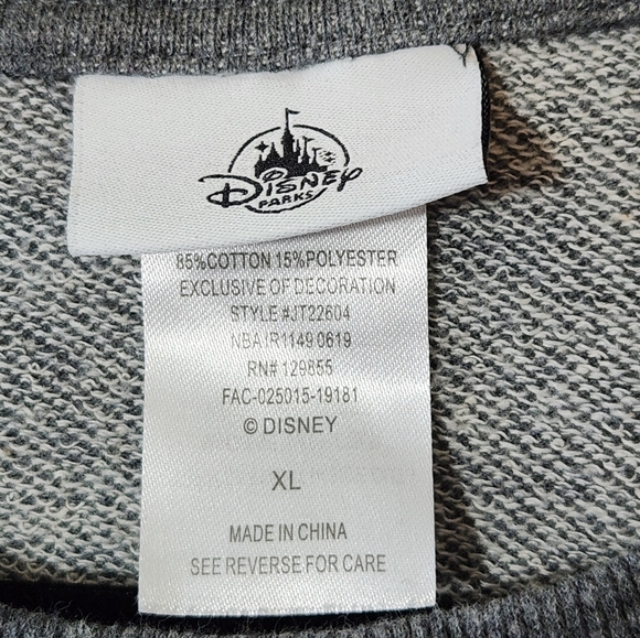 CUTE! Disney Gray Sweatshirt with Pink Sequin Design - Picture 2 of 3